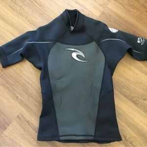 Rip Curl Black and Gray Surf Top